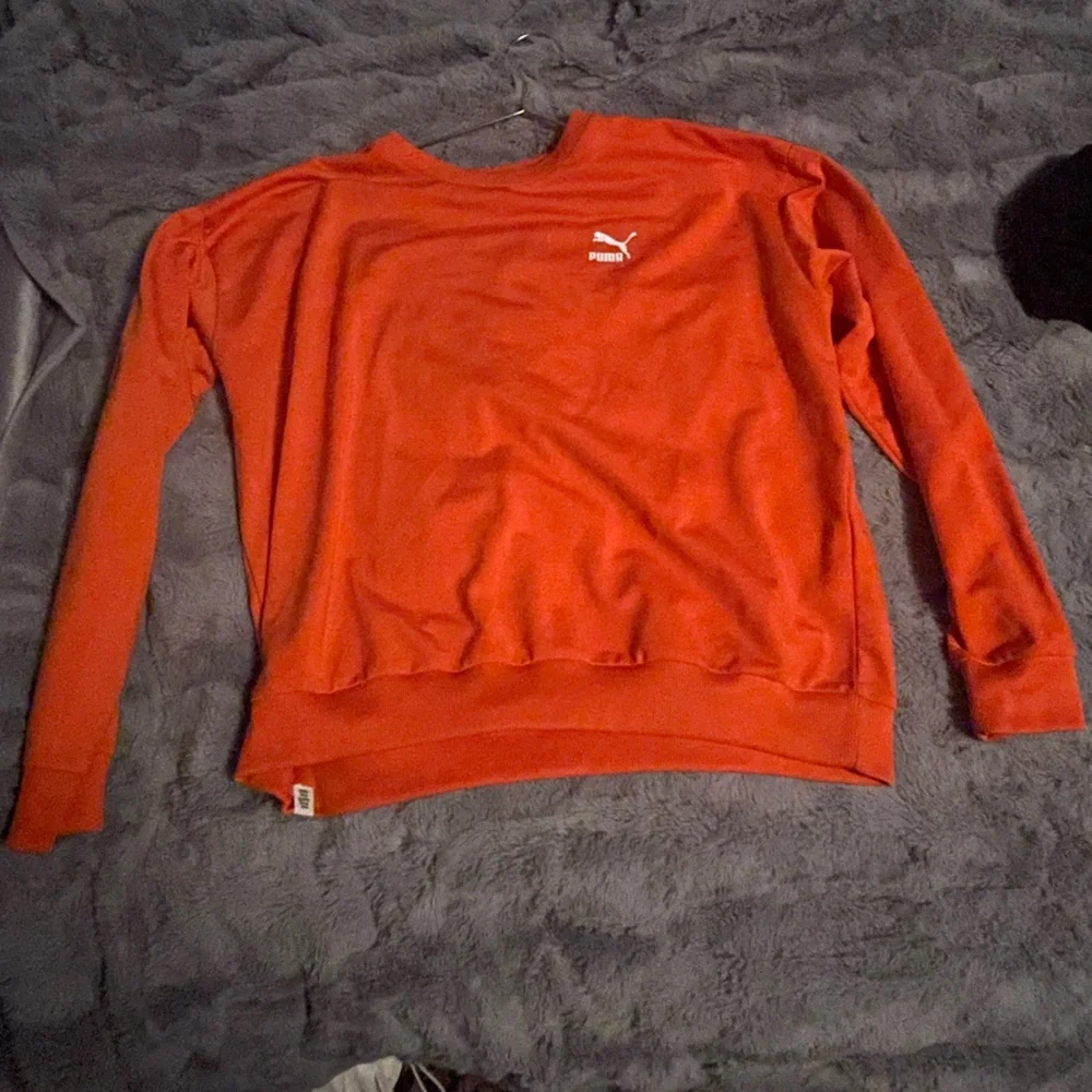 PUMA x ASOS Exclusive Jumper Sweatshirt Crewneck Orange with tape sleeve XXL - Picture 9 of 10